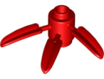 Parts Plant Brick - Round 1 X 1 With 3 Bamboo Leaves 30176 - Red