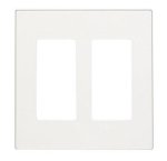 Leviton Decora Style Two Gang Screwless Wall Plate C22-80309-0SW