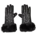 Diamante Touch Faux Gloves