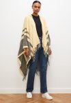 Edit Freya Poncho - Cream & Black