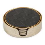 Black Round Coaster Set