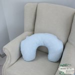 Feeding Pillow Cover Light Blue With Dots