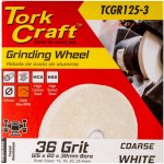 Tork Craft Grinding Wheel 125 X 20 X 32MM Bore Coarse 36G White