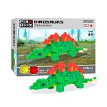 Pix Brix Pixel Art Puzzle Bricks Dinosaur Series Stegosaurus Patented Building Brick Set To Recreate Your Favorite Dino Includes