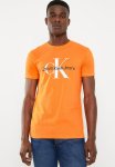 Calvin Klein Seasonal Monologo Tee - Vibrant Orange
