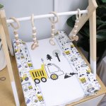 Changing Mat Cover Simple Construction Cargo Navy Set