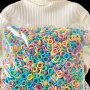 100pcs Fashion And Popular Colorful Hairties Perfect Hair Accessories For Gifting Or Daily Wear