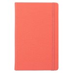 Large Coral Red Genuine African Leather Notebook