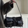 Grunge Y2K Underarm Baguette Bag Hippie Trendy Shoulder Bag Handbag & Purse