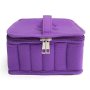 30 Bottles Essential Oils Carrying Case Travel Storage Bag Purple