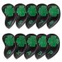 Golf Iron Covers Golf Iron Head Covers Leather Golf Iron Covers Set 10PCS Golf Iron Headcovers Golf Club Head Covers For Iron With Magic