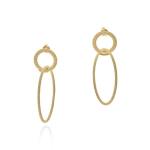 Lula Large Circle Hoops - 18KT Yellow Gold Vermeil