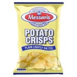 Messaris Plain Lightly Salted Potato Crisps 125G