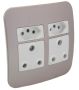 Socket Veti 1 2X3 & 2X2 Pin Champagne