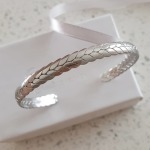 Chiara Bangle Stainless Steel Cuff Bangle Adjustable Inside Diameter 5.5CM