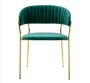 Kcw: Lamb Velvet Dining Chair - Green