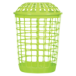 Budget Plastic Linin Bin With Lid Colour May Vary