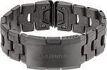 Garmin Quickfit 22 Watch Band - Vented Titanium Bracelet With Carbon Gray Dlc Coating