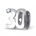 C72-C3660 - 925 Sterling Silver 30 European Charm Bead