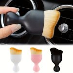 1PC Car Interior Cleaning Brush Compact Soft Bristle Brush Car Seat Center Console Gap Interior Dust Removal Artifact Car Interi