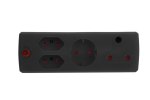 1X16AMP+1XSKO+2X5 3 Pin Adaptor - Black