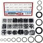 255PCS Rubber O Rings Kit 18 Size Metric Nbr Washer Gasket Sealing Assortment Kit For Plumbing Faucet Automotive Air Or Gas Connections General Repair