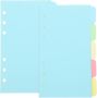 A6 6-HOLE Colored Index Dividers 10 Sheets Page Markers With Tabs