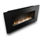 Wall Mounted Bio Fuel Fireplace Built-in Black Frame - Wall Mounted Frame 1750MM Slimline Black