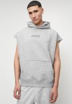 Style Republic Oversize Fashion Print Text Pullover Hoodie - Grey Melange