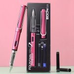 1PC Ef Fountain Pen Set Replaceable Ink Refill 0.38MM Writing Business School Office Stationery Supplies