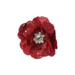 Rose On Clip 16X16X16CM - Red