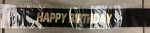 Happy Birthday Sash Black With Gold