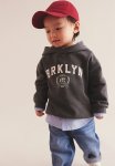 Print-motif Hoodie - Dark Grey brklyn