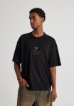Box Fit Nba T Shirt - Lcn Nba Black bulls New Cursive