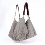 Milan Grey Canvas Tote Bag - Grey