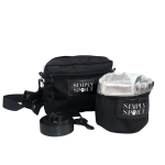 The Walkies Bag - Black Noir Canvas