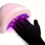 Professional Gel Nail Lamp Manicure And Nail Art Uv Protection Gloves Fingerless Anti-uv Gloves For Skin Care And Hands Protecti