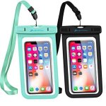 Waterproof Phone Case 2-PACK IPX8 Lanyard Waterproof Phone Pouch Universal Clear Dry Bag For Iphone 17 16 15 14 13 12 Pro Max Pl