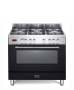 ELBA Excellence 90CM 5 Burner Gas Cooker With Electric Oven - Black + Free Totai Heater