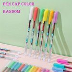 6PCS Rainbow Gradient Gel Pens Glitter Colors