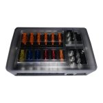 Fuse Box – 1IN-12O Negative Bus + LED Indicator