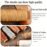 10 Color Wax Thread For Sewing Every 33 Yards Suitable For Leather Craftsmanship Diy Shoe Repair Binding And Leather Sewing