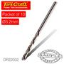 Tork Craft Drill Bit Hss Industrial 3.2MM 135DEG Packet Of 10