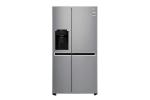 LG 601L Platinum Silver Side By Side Refrigerator Mega Capacity