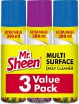ACE Shield Mr Sheen Multi Surf Cleaner Triple Pack 300ML
