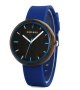 Bobo Bird Ladies Wooden Watch With Silicone Wrist Band - Blueblue
