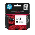 HP 654 Ink Advantage Black Printer Cartridge Original 7FP39UE Single-pack