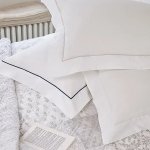 Pillow Cases - 100% Cotton Percale Oxford Framed And Corded