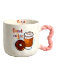 Donut Coffee Ceramic Mug - None Assorted