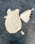 Woolworths New White Tonal Baby Grow And Headwear Newborn
